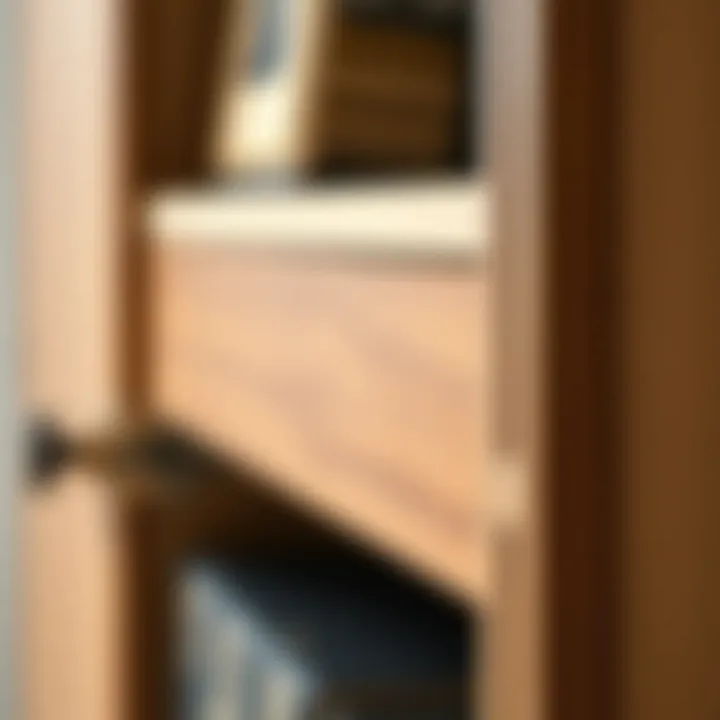 Materials of a Small TV Armoire Close-up of materials used in a small TV armoire