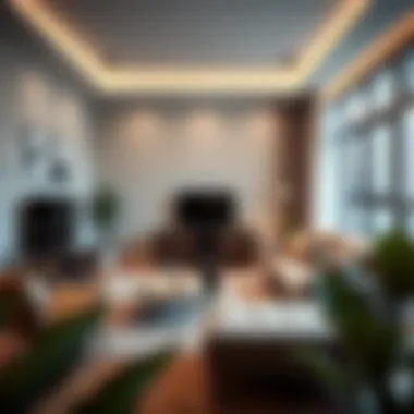 Stylish living room layout in a small apartment