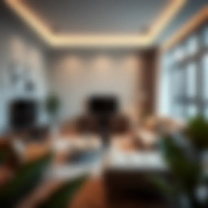 Stylish living room layout in a small apartment