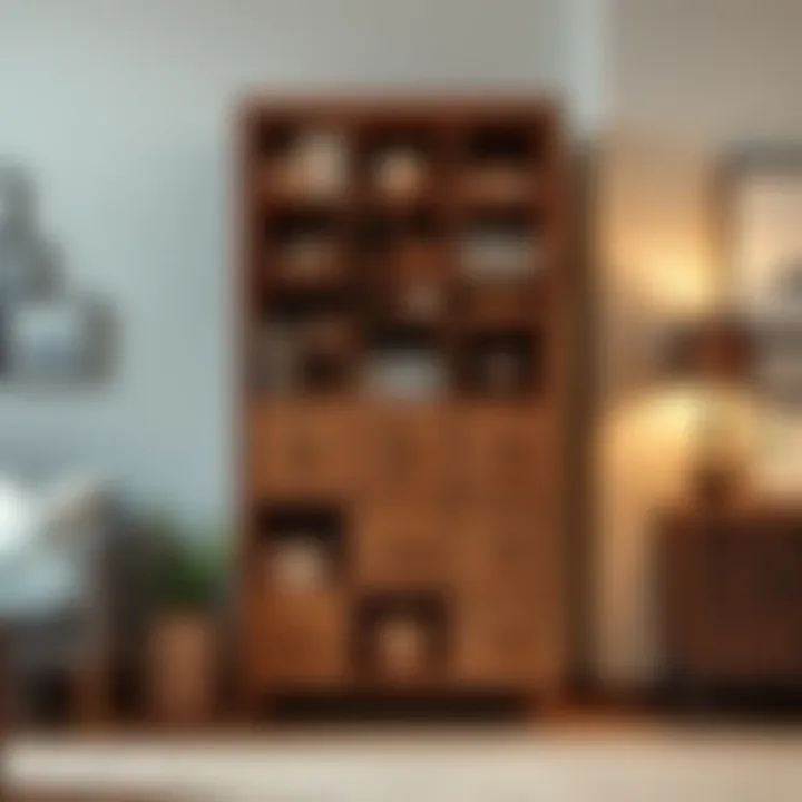 Stylish cabinet with multiple compartments for organized storage