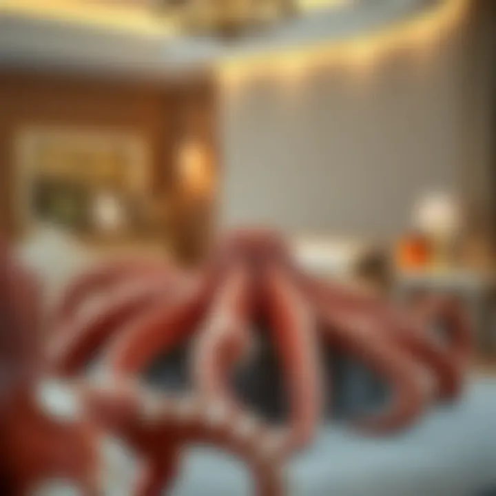 Tips for maintaining octopus bed sets displayed creatively