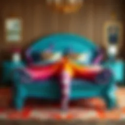 A beautifully designed octopus bed set featuring vibrant colors