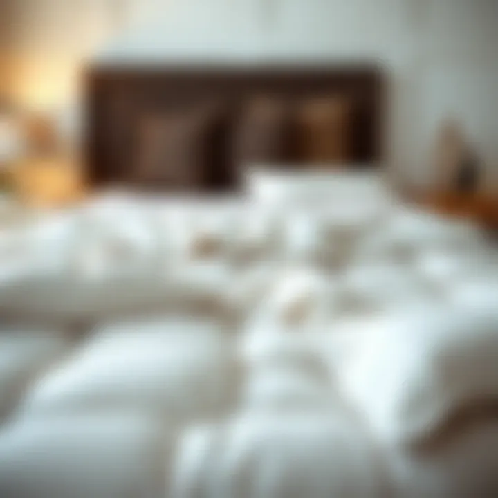 Different fill types comparison for comforters