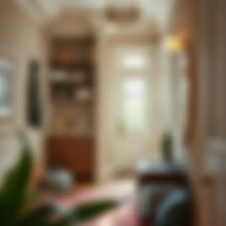 Aesthetic storage solutions enhancing hallway appeal