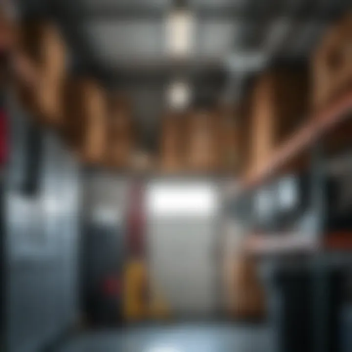 Durable Shelving for Maximum Efficiency Heavy-duty shelving units installed in a garage environment.