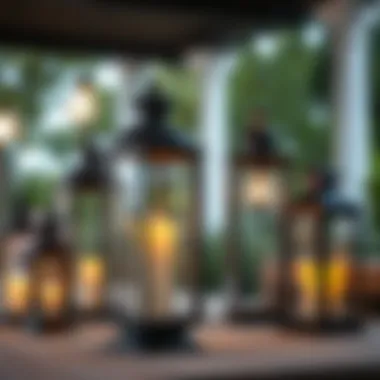 Diverse Lantern Designs for Outdoor Use Variety of lantern designs showcasing style and functionality