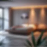 A beautifully designed platform bed showcasing modern aesthetics