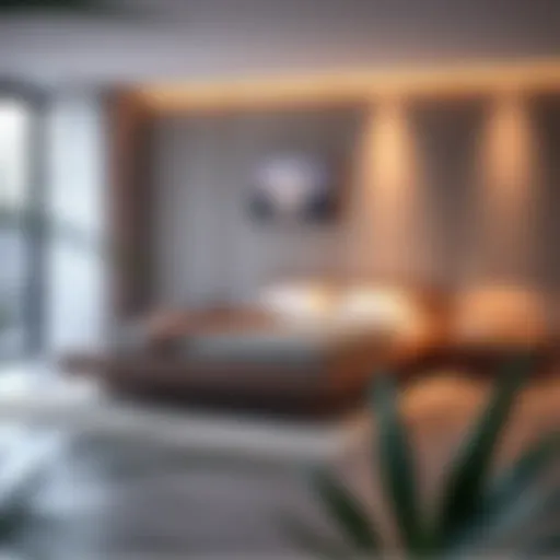 A beautifully designed platform bed showcasing modern aesthetics