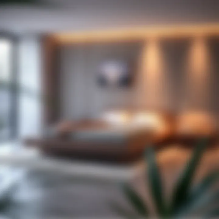 A beautifully designed platform bed showcasing modern aesthetics