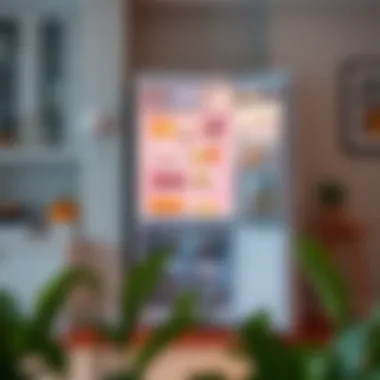 Ice maker functionality showcased in a refrigerator