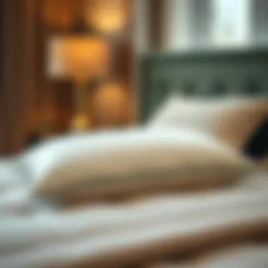 Luxurious bed rest pillow with elegant design