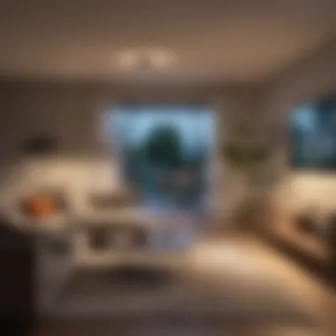 Integrated Smart Home Lighting Solutions Smart home setup with various lighting scenes
