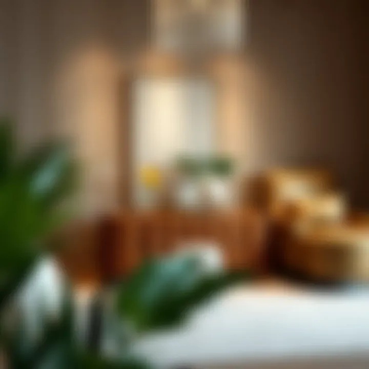 Modern Art Conversation Starter A modern art piece that serves as a conversation starter in an elegant living room