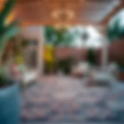 Luxurious outdoor carpet that enhances patio ambiance