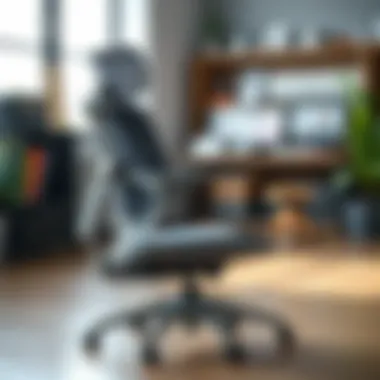 Showcasing Adjustable Features of an Office Chair Adjustable office chair showing various adjustable features