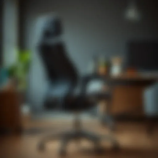 Demonstration of ergonomic chair design highlighting lumbar support