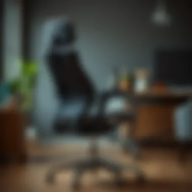 Ergonomic Chair Design with Lumbar Support Demonstration of ergonomic chair design highlighting lumbar support