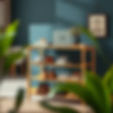 Modern shoe rack design blending utility with decor