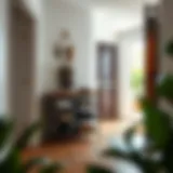 Elegant shoe rack with wooden top enhancing hallway aesthetics