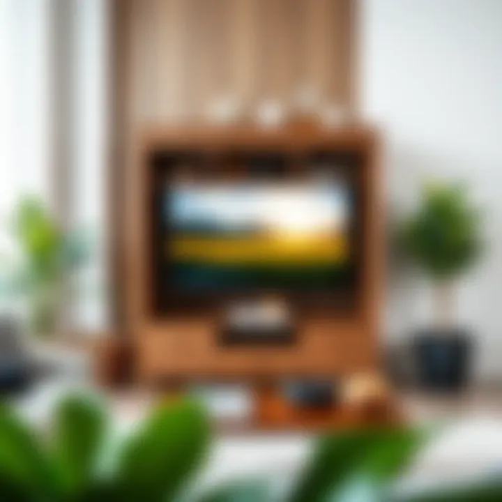 Smart Arrangement of TV Armoire Smart arrangement of a TV armoire in modern decor