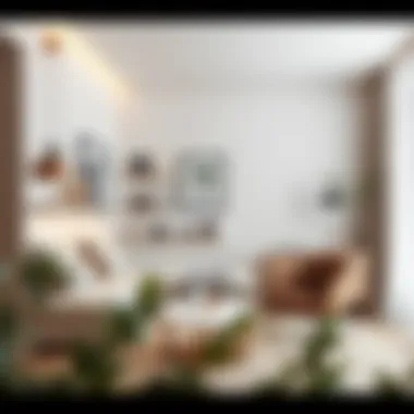 Minimalist Elegance in Studio Living Elegant studio apartment featuring a minimalist design with neutral tones