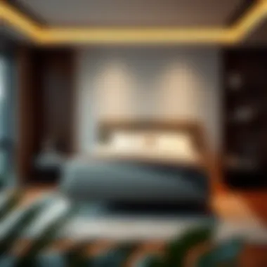 Modern Bedroom with Waterproof Mattress Pad A stylish bedroom featuring a full-size waterproof mattress pad integrated into a modern decor.