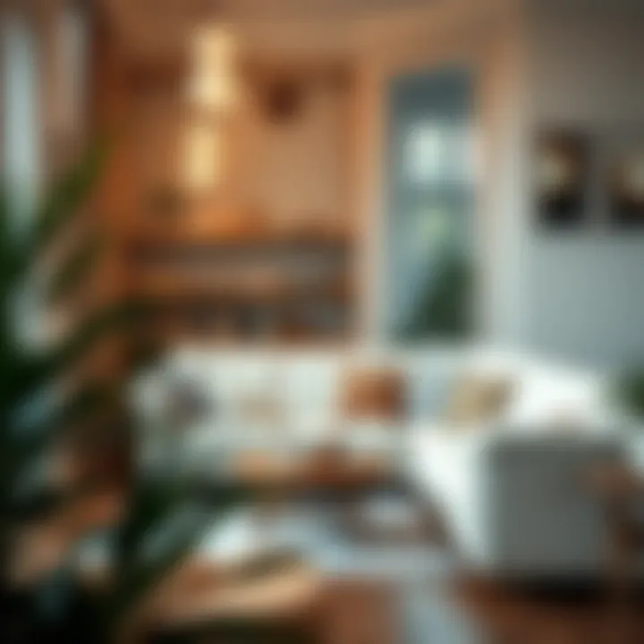 Inviting Reading Nook with White Leather Sofa Cozy reading nook featuring a white leather sofa and warm decor