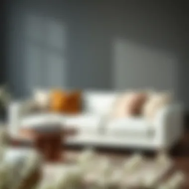 Elegant Accessories for White Leather Sofa White leather sofa paired with elegant accent pillows