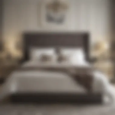 Elegant King Bed with Complementary Decor Elegant king bed with tasteful decor elements