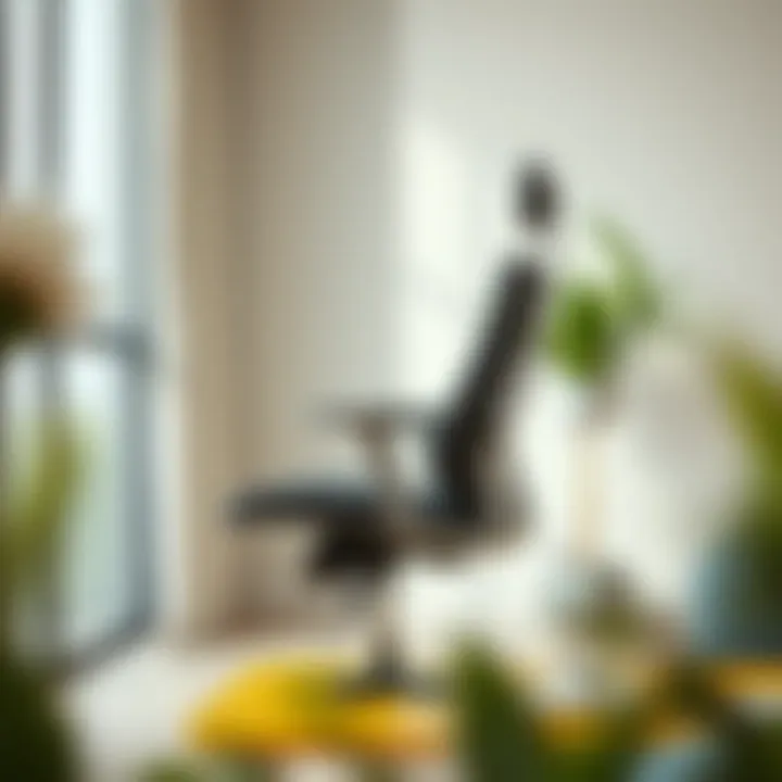 Ergonomic Office Chair with Lumbar Support Modern ergonomic office chair design showcasing lumbar support