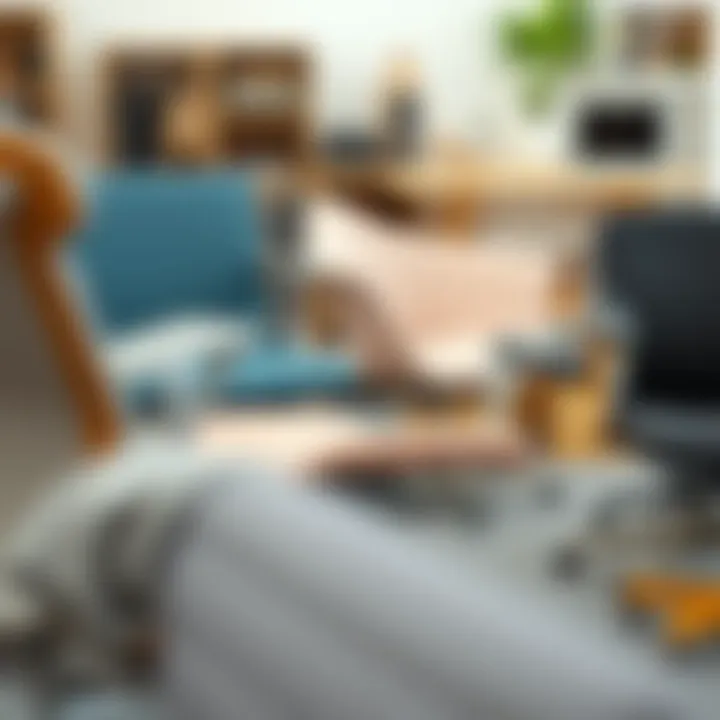 Diverse Office Chair Material Selection A variety of office chair materials and textures