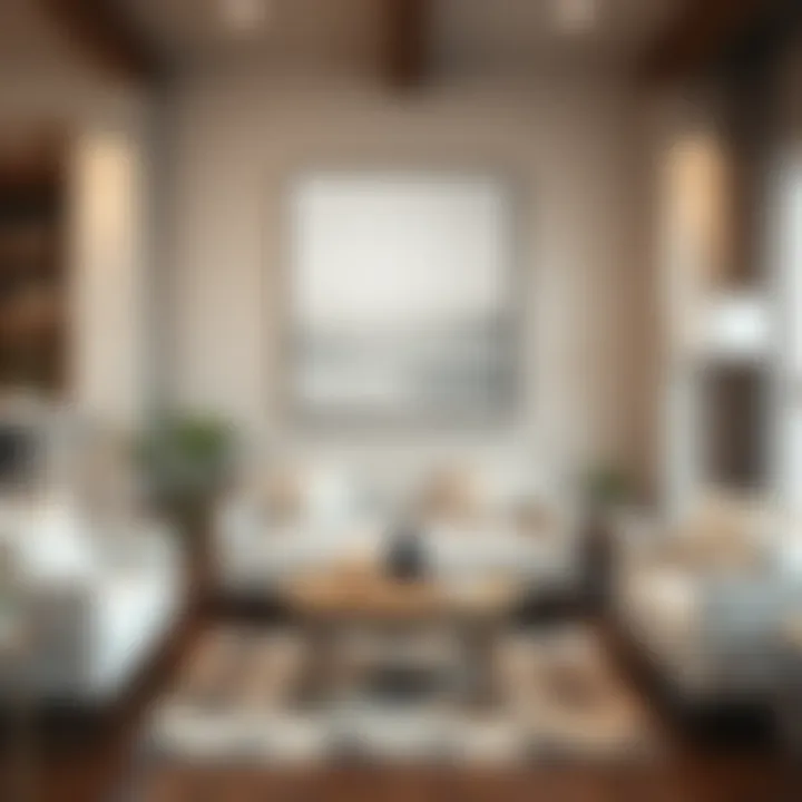 Harmonious Blend of Canvas Art and Modern Decor Canvas pictures complementing modern home decor