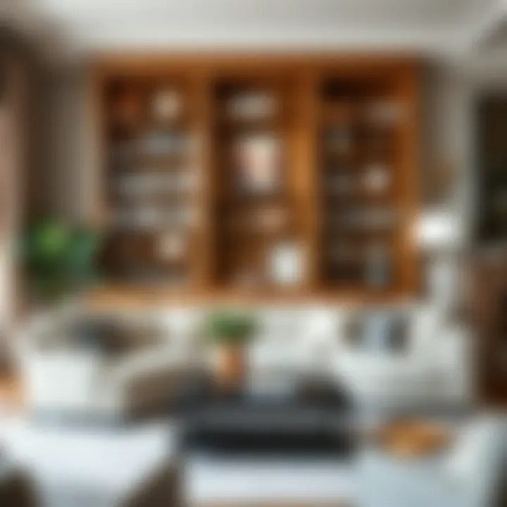 Billy Oxford bookcase in a chic living room setting