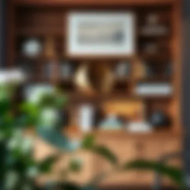 Stylish arrangement of books and decor on the Billy Oxford bookcase