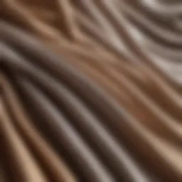 Elegant drapery fabric swatches showcasing texture and color