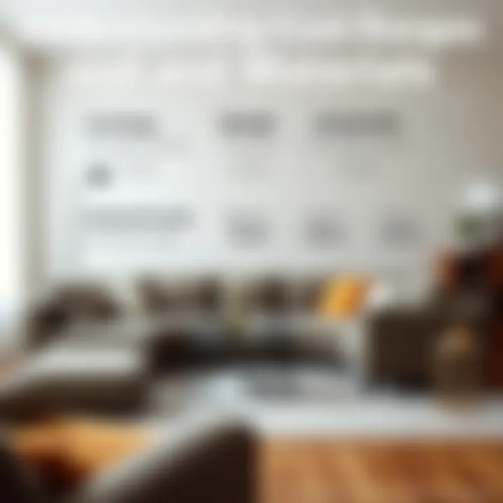 Infographic detailing cost ranges and material types for sectional couches