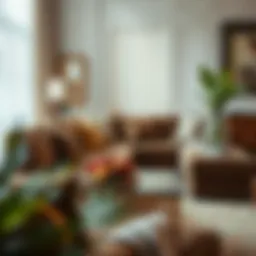 Elegant sectional couch showcasing luxurious fabric and design