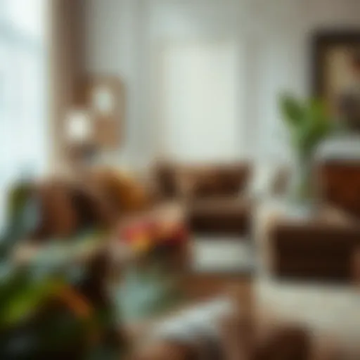 Elegant sectional couch showcasing luxurious fabric and design