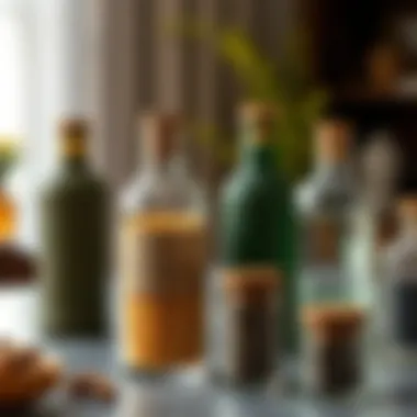 Modern seasoning bottles made from diverse materials