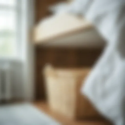 Stylish Underbed Storage Solution Elegant underbed wicker basket with a stylish design