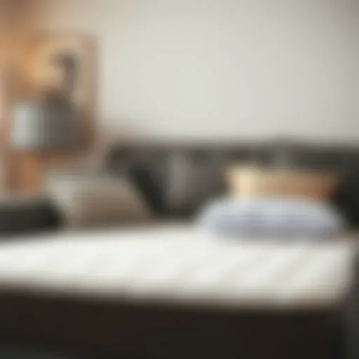 Cozy sleeper sofa adorned with a mattress protector