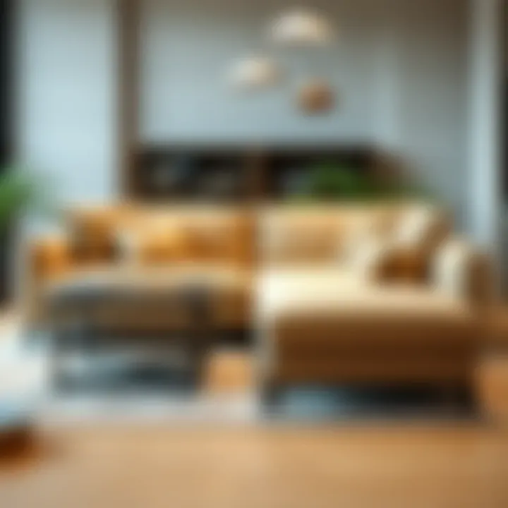 Stylish Sectional Sofa Design Stylish sectional sofa design highlighting materials and textures