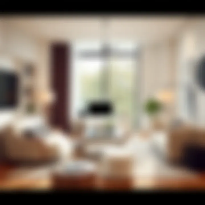 Aesthetic Home Office Environment Elegant home office setup with modern furniture