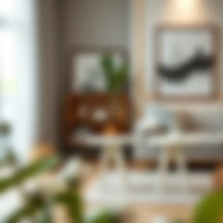 Stylish small off-white end tables complementing diverse interior designs