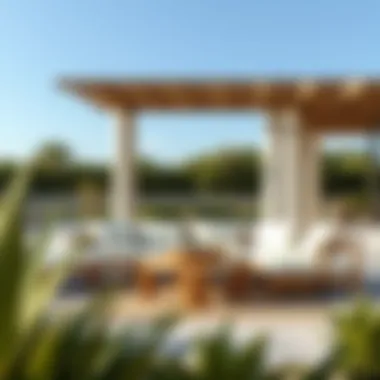 Natural Materials for Outdoor Luxury Luxurious outdoor sofa made with natural materials