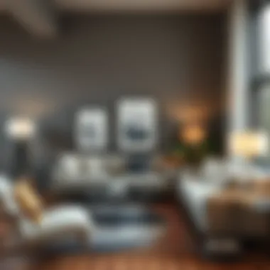 Cohesive Living Room Design A cozy living room featuring strategically placed 8x10 frames