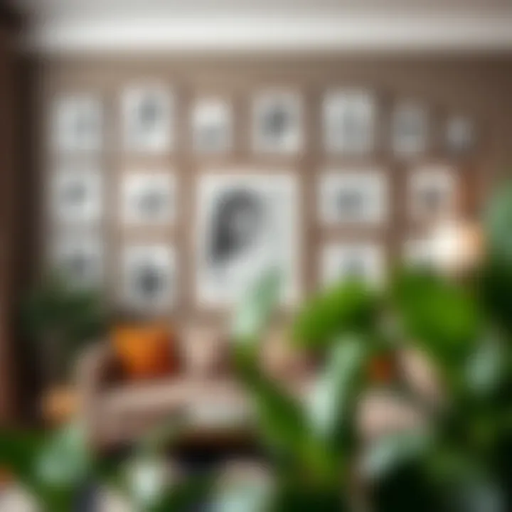 Visual Storytelling with Frames Thematic display of framed pictures narrating a personal story