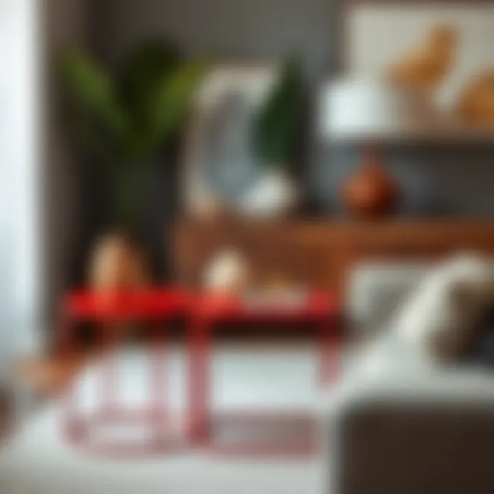 Practical tips for styling small red accent tables