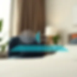 A diagram illustrating sound waves being absorbed by noise reduction sheets