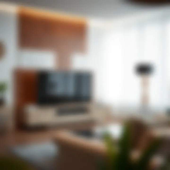 Various materials used for TV stand back panels